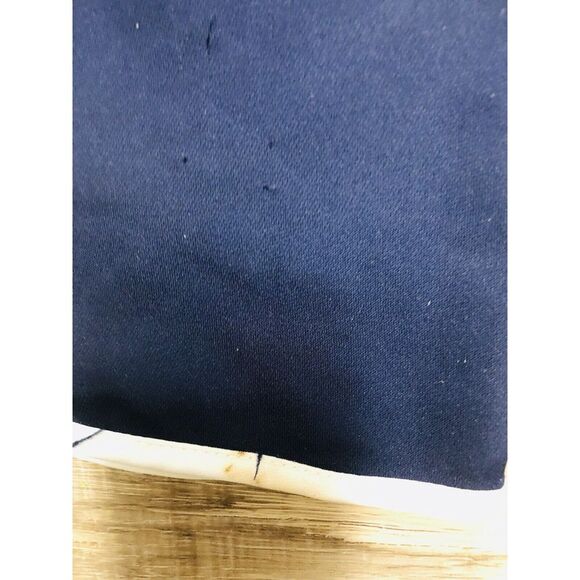 SUGAR LIPS Hi Waist Navy White Piping Ankle‎ Pants S Nautical Preppy - Picture 10 of 11